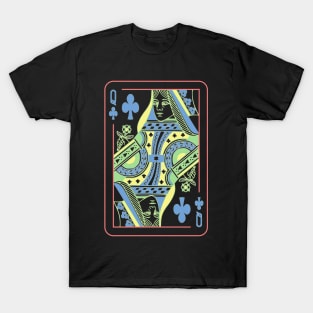 Queen of Clubs Night Mode T-Shirt